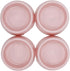 Dog Bowls Cat Bowls, Plastic Bowls, Pink, Set of 4