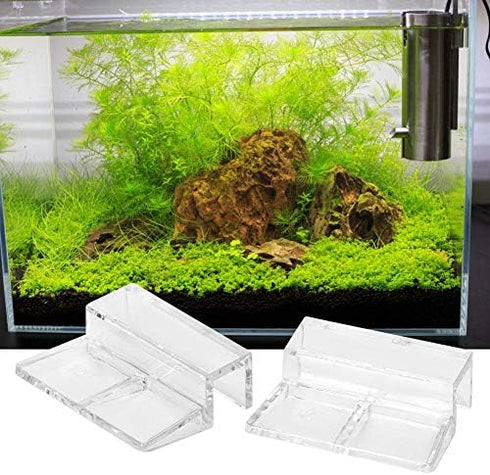 Pssopp Hffheer 20Pcs Aquarium Glass Cover Clip Acrylic Universal Lid Clips for Rimless Aquariums Clear Color Acrylic Aquarium Glass Cover Holder(10mm)