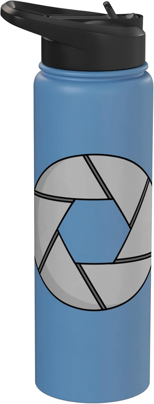 Clever Witty Aprture Designs Photography Aperture Camera Lens Photographer Photo Stainless Steel Insulated Water Bottle