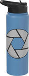 Clever Witty Aprture Designs Photography Aperture Camera Lens Photographer Photo Stainless Steel Insulated Water Bottle