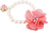 Pet Pearl Flower Necklace - Princess Necklace Collar Accessories for Puppy Decoration (Blue, Red)