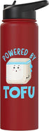 Tofu Lover Bean Curd Foodie SteMi Apparel Powered By Tofu Foodie Bean Curd Tofu Lover Stainless Steel Insulated Water