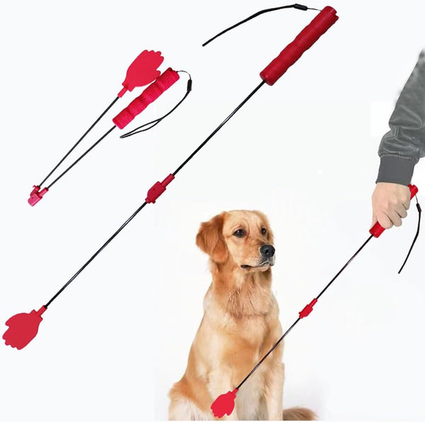 Collapsible Portable Dog Training Stick: Durable Silicone Whip with Anti-Slip Handle for Indoor and Outdoor Training