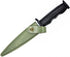 Rubber Dagger Prop Knife Harmless Safe Fake Knife with Army Green Scabbard Length 10.5 Inch by zonzxcv