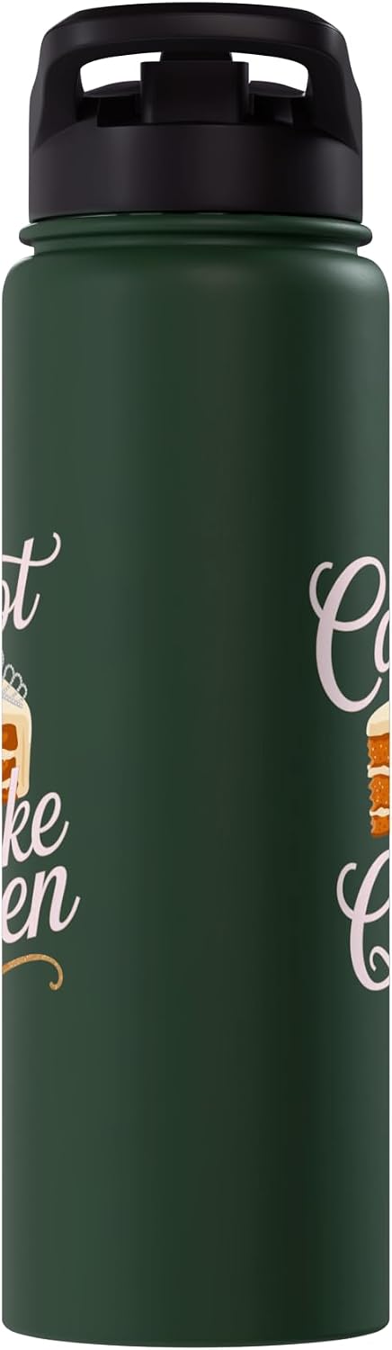 Carrot Cake Passion Cake Dessert Baking Designs Carrot Cake Queen Stainless Steel Insulated Water Bottle