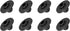 YOKIVE 8 Pcs Camping Chair Foot, Detachable Non-Slip Stool Feet Replacement Accessories,