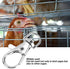 12 Pcs Pet Birds Foot Rings, Cage Door Buckle Lock Claw Snap Hook for Small Animals Anti-Escape Accessory