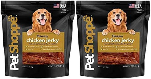 PET SHOPPE PetShoppe Premium Chicken Jerky Dog Treats Made in USA Only All Natural