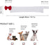 ZTON Handcrafted Adjustable Formal Pet Bowtie Collar Neck Tie for Dogs & Cats (L, Red)