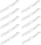 Kisangel 10pcs Bicycle Reflector - White Wheel Reflectors for Night Riding Accessories