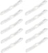 Kisangel 10pcs Bicycle Reflector - White Wheel Reflectors for Night Riding Accessories