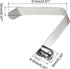 PATIKIL 9.5x9mm Kayak Paddle Snaps, 10 Pack Tent Pole Clips Steel V Shaped Push Button Spring Clips for Camping