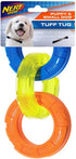 Nerf Dog 7.5in Rubber Tug Toy, Lightweight Durable Water Resistant Dog Toy for Small Dogs, Single Unit,