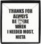 EzGift Funny Nieta Necklace Pendant Thanks For Always Be There Needed Most Cute