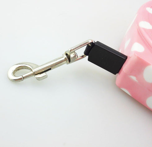Blovess Yueton 16.5 ft Pet Dog Cat Puppy Retractable Leash in Pink