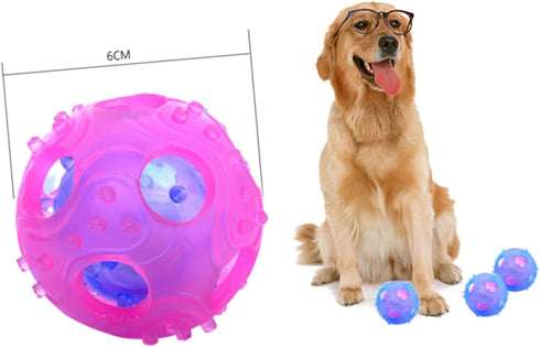 3pcs POPETPOP Interactive Treat Dispensing Rubber for Dogs Engaging Food Release Toy for Training and Mental Random