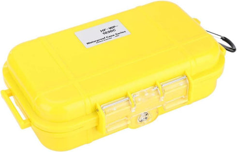 Plastic Waterproof Shockproof Box, Outdoor Airtight Survival Case, Floating Hard Shell Container, 4 Colors (Yellow)