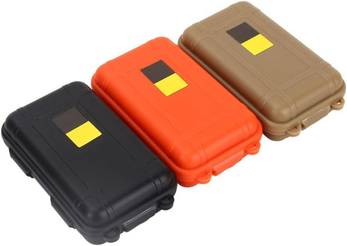 Outdoor Waterproof Shockproof Box, Black | Airtight Survival Case Container for Camping Fishing (S)