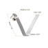 HARFINGTON 15pcs Single Button Kayak Paddle Snap Spring Clip, 30mm x 3.8mm for Tent Umbrella Camping
