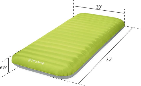 Intex 64097EP TruAire Luxury Camping Mat, Inflatable Sleeping Pad with QuickFill Air Pump for Outdoor Use