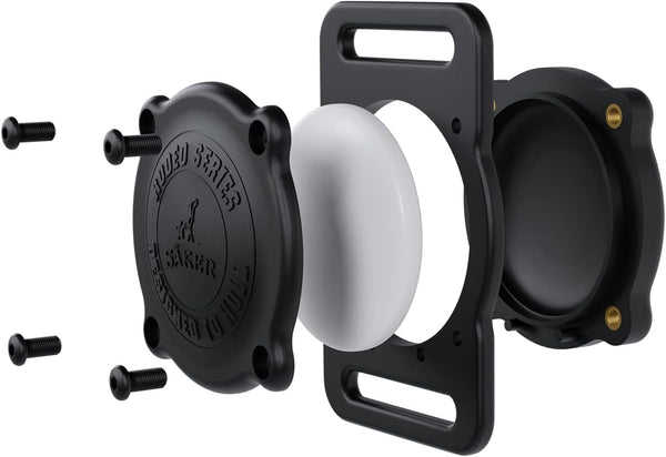 SÄKER IP68 Waterproof Airtag Dog Collar Holder, Ultra-Durable and Dustproof, Fits Up to 1.5" Collars, Montreal Design