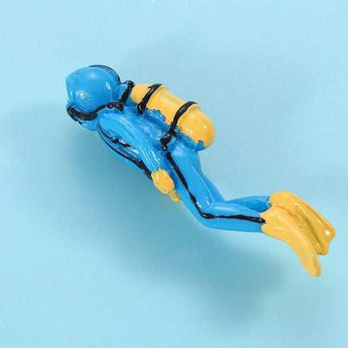 Miniature Divers Figurines, Cute Resin Divers Treasure Box Ornaments Aquarium Fish Tank Decor Micro Landscape DIY Accessories by Kopida