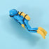 Miniature Divers Figurines, Cute Resin Divers Treasure Box Ornaments Aquarium Fish Tank Decor Micro Landscape DIY Accessories by Kopida