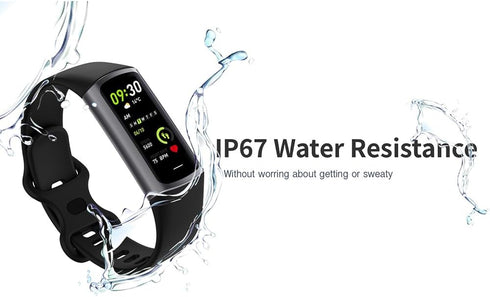 Fitness Tracker with 25 Sports Modes, Heart Rate/Blood Oxygen Monitor, Waterproof Smartwatch for Android and iOS