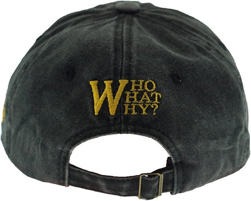Vintage Denim Baseball Cap Trucker Hat with Embroidered W, Retro Frayed Edge Sunhat, 100% Cotton