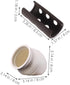 2pcs TOYANDONA Aquarium Fish Tank Hideout Betta Shrimp Breeding Cave Semi-Circle Small Hole White Ceramic Shelter