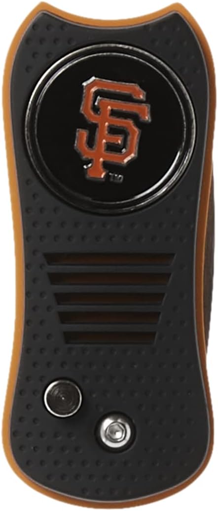 Team Golf MLB Switchblade Divot Tool with Double-Sided Magnetic Ball Marker - Patented Design for Greens