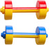 Toddmomy Kids Dumbbell Toy, 1 Pair Weight Lifting Set for Kids Gym Sports Workout Equipment