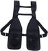 Luzhengyang Oxford Cloth Molle Chest Bag Black for Outdoor Training, Hunting, Fishing - Adjustable Straps for CS