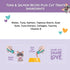 LOVE, NALA - Natural Lickable Cat Squeeze Up Treat,Topper - Tuna & Salmon Plus Collagen Mousse - Wet Food Cat Puree - Grain Free, Fiber Blend, Minerals, Vitamins - 4 Pack 2 oz.