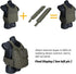 IDOGEAR SPORTS Tactical Back Panel MOLLE Zipper Kit, Expand Loading for Tactical Vest