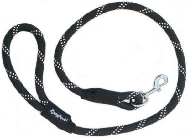 ZippyPaws Climbers Rope Heavy Duty Dog Leash, 6 Feet Long, Blue, Durable 2/3'' Climbing Rope