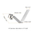 HARFINGTON 5pcs Single Button Kayak Paddle Snap Spring Clip, 38mm x 5.9mm Spring Steel V-Shaped Clips