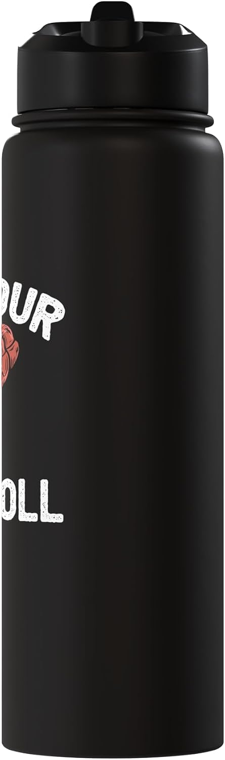 Cool Pork Roll Humor Quote Merch Pork Roll Apparel - Cute Funny Rolls Design Stainless Steel Insulated Water Bottle
