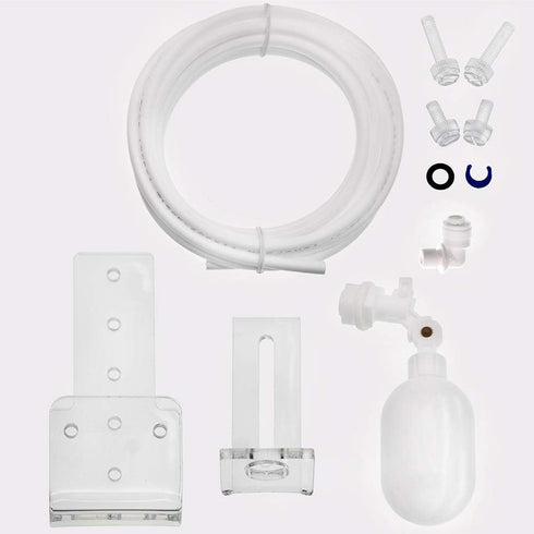 ZAOJIAO Auto Water Filler Solution - Adjustable Float Valve + 1/4" Tube 3 Meters for Aquarium Sump, PE White