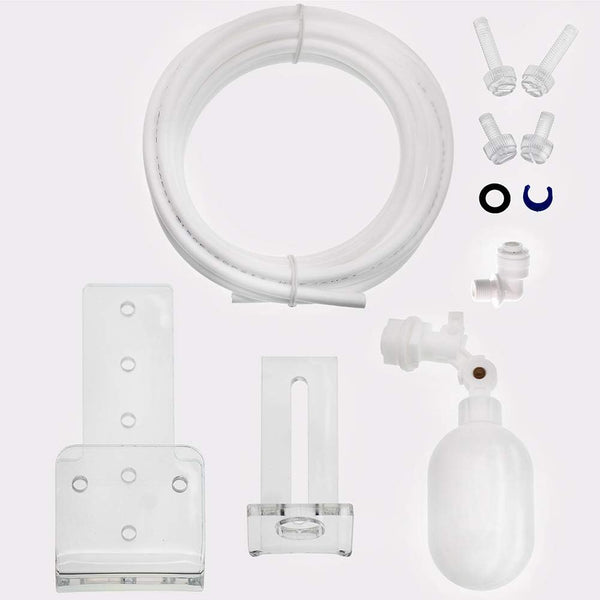 ZAOJIAO Auto Water Filler Solution - Adjustable Float Valve + 1/4" Tube 3 Meters for Aquarium Sump, PE White