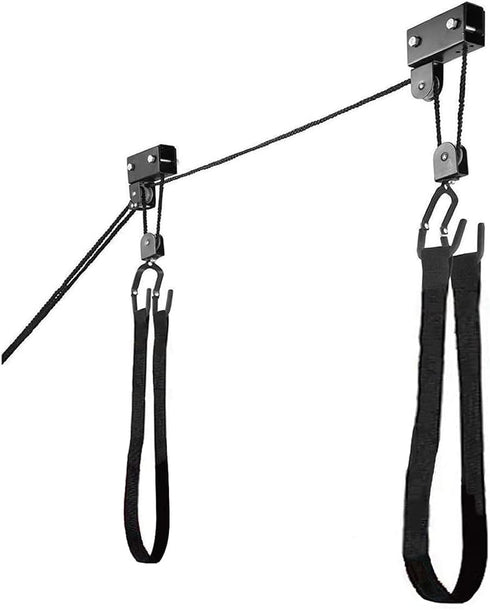 LIBOSULV Kayak Hoist Lift Systems - Garage Storage for Kayaks, Canoes, Surfboards, Bikes