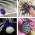 Cat Brush with Soft Rubber Pins, Washable Silicone Pet Grooming Brush for Indoor Cats, Removes Hair Mats and Loose Fur