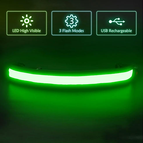Illumifun LED Running Belt - USB Rechargeable Light Up Sash for Running, Cycling, Hiking, Nighttime Activities