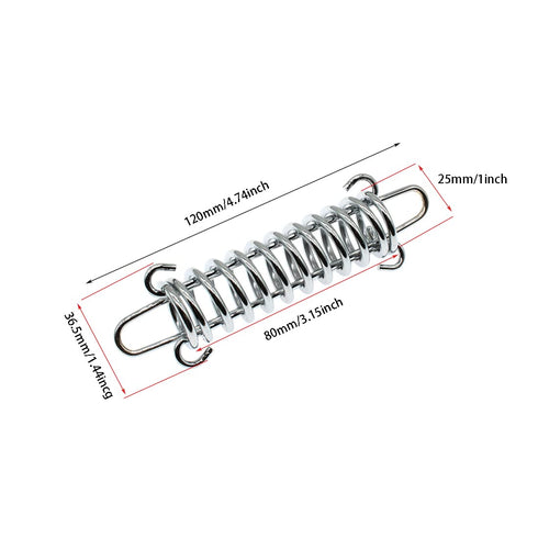 Tent Spring Buckle Swing Tension Spring for Outdoor Camping Dog Training, High-Strength Steel Rope