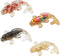 Opexicos 4Pcs Decorative Crystal Gravel Drop Glue, Fish Shape Small Ornaments for Fish Tank Aquarium Pool