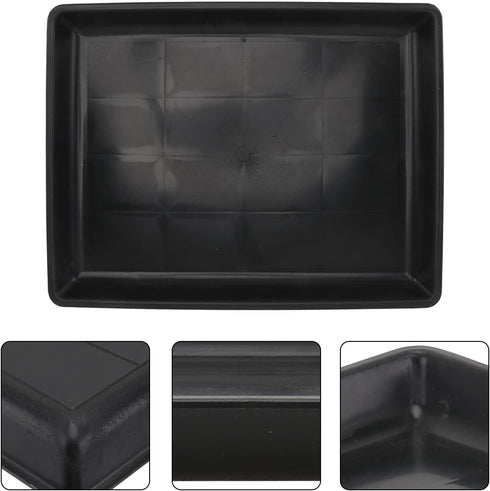 POPETPOP Dog Travel Crate Tray, Plastic Replacement Pan for Dog Crate, 34x26cm