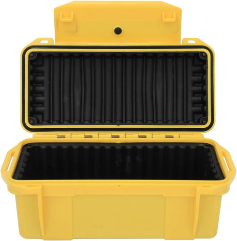 plplaaoo Outdoor Survival Sealed Container Case, Shockproof Waterproof Storage Box for Outdoors, Yellow