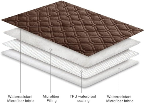 Ameritex Reversible Waterproof Blanket Dog Bed Cover, Pet Blanket for Furniture, Couch, Bed, Sofa