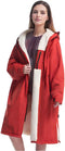 HI SUYI Thermal Surf Poncho Changing Robe Unisex Swim Parka Oversize Long Fleece Waterproof