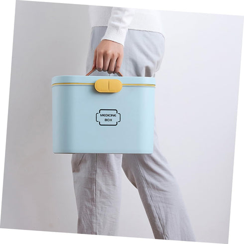Compact Medication Organizer Bag with Portable Handle